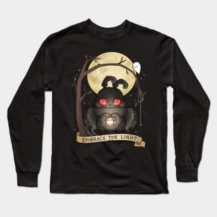 Embrace The Light Baby Mothman Cute Spooky Cryptid Long Sleeve T-Shirt